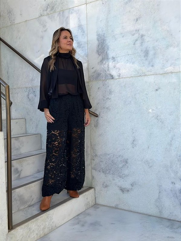 Calça de Renda Balloon Skazi