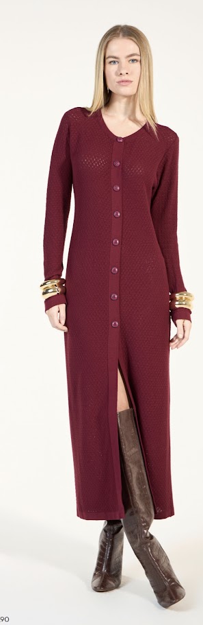 Maxi Cardigan Tricot Skazi