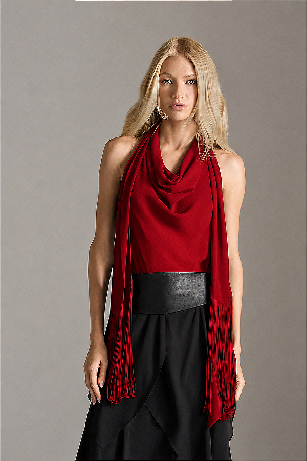 Blusa Frente Única Com Franja Skunk Brasil