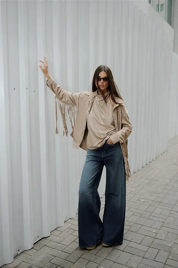 Calça Jeans Style Wide Leg Skunk Brasil