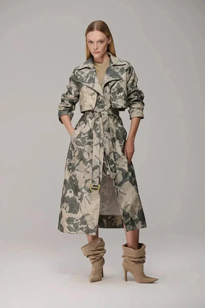 Trench Coat Camuflado Caos Moda Urbano