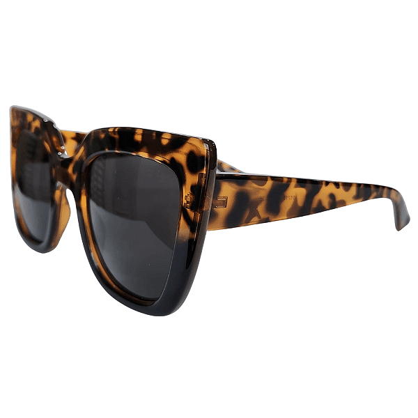 Óculos de Sol Quadrado Lady Tartaruga Degradê Preto Ac Brasil