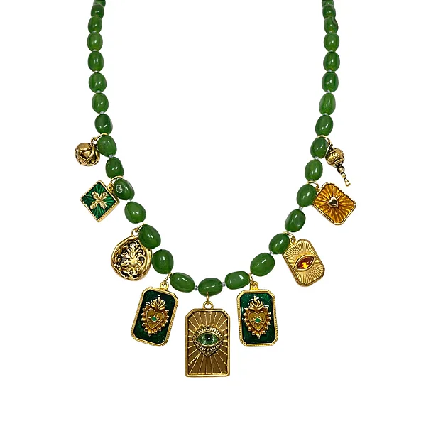 Colar Jade Multi Pingentes Rosana Bernardes