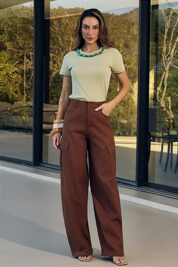 Calça Utilitária Sarja Fleche D'or