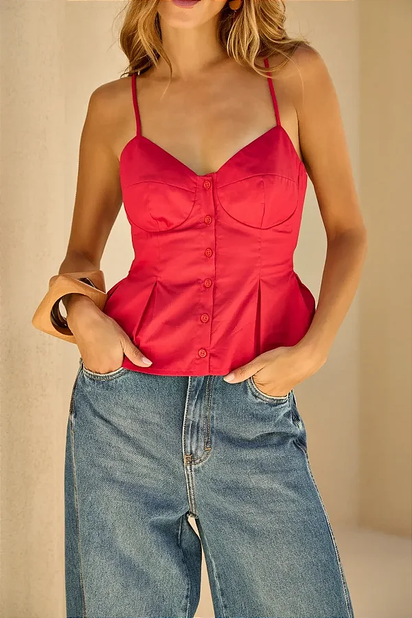 Blusa Cotton Peplum Skunk Brasil