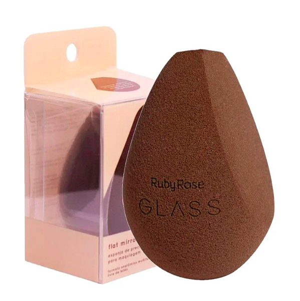 Esponja de Maquiagem Flat Mirror Glass - Ruby Rose