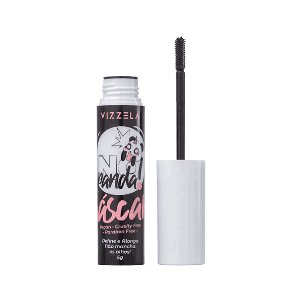 Vizzela Cosméticos No Panda Preta - Máscara para Cílios 5g