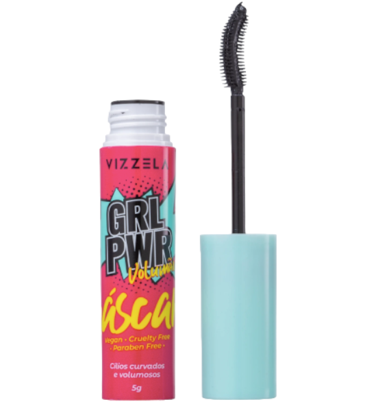 Vizzela Cosméticos Girl Power Preta - Máscara para Cílios 5g