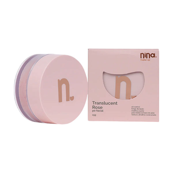 Pó Facial Translucent Rose - Nina Makeup