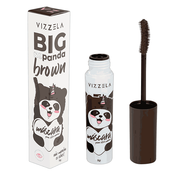 Vizzela Cosméticos Big No Panda Brown - Máscara para Cílios 5g