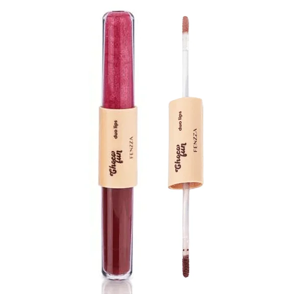 Duo Lips Batom + Gloss Choco Fun (COR Verrine) - Fenzza