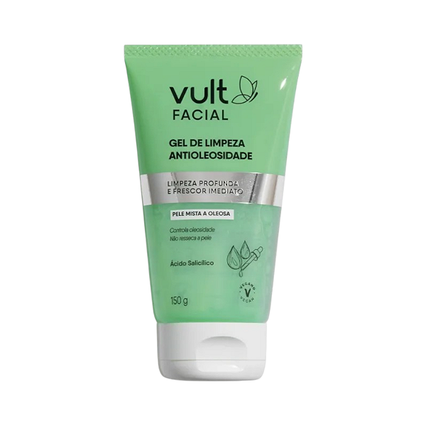 Gel de Limpeza Facial Antioleosidade 150g - Vult