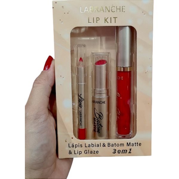 Lip Kit 3 em 1 (batom matte + lápis + lip gloss) - Labranche - 02