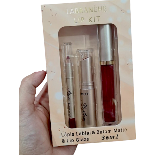 Lip Kit 3 em 1 (batom matte + lápis + lip gloss) - Labranche - 03