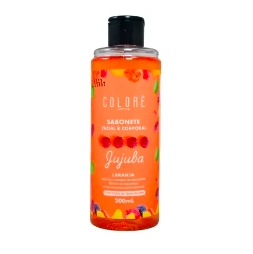 Sabonete Facial E Corporal Jujuba Laranja 200ml - Colorê