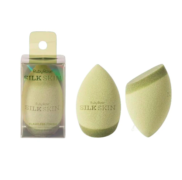 Esponja para Maquiagem Flawless Finish Silk Skin - Ruby Rose