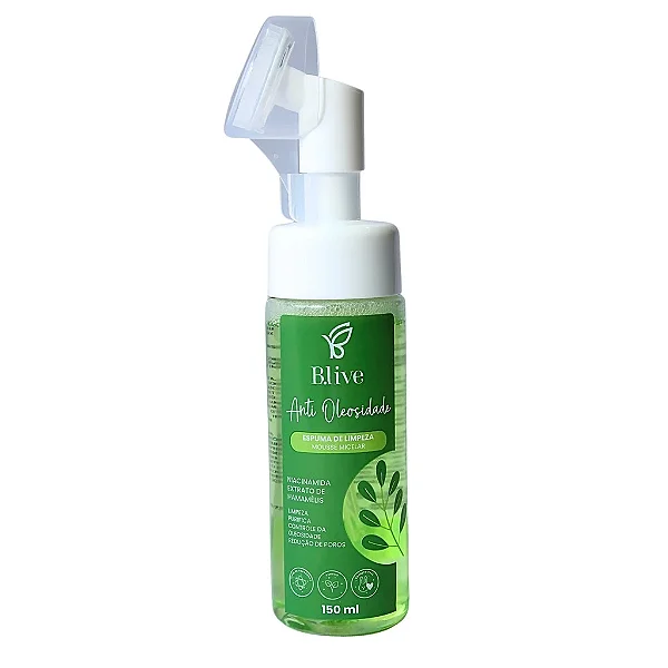 Espuma de Limpeza Facial (Mousse) Anti Oleosidade - B.Live