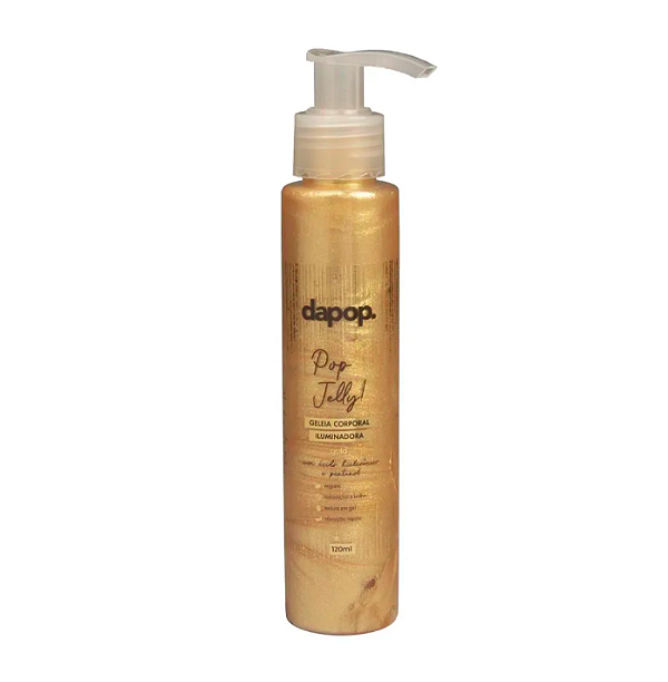Geleia Corporal Iluminadora Pop Jelly (COR Gold) - Dapop