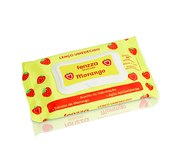 Lenço Umedecido Morango - Fenzza