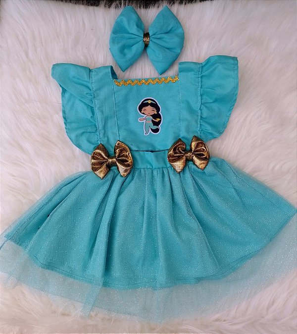 Salopete com Tule Jasmine com tule+Laço