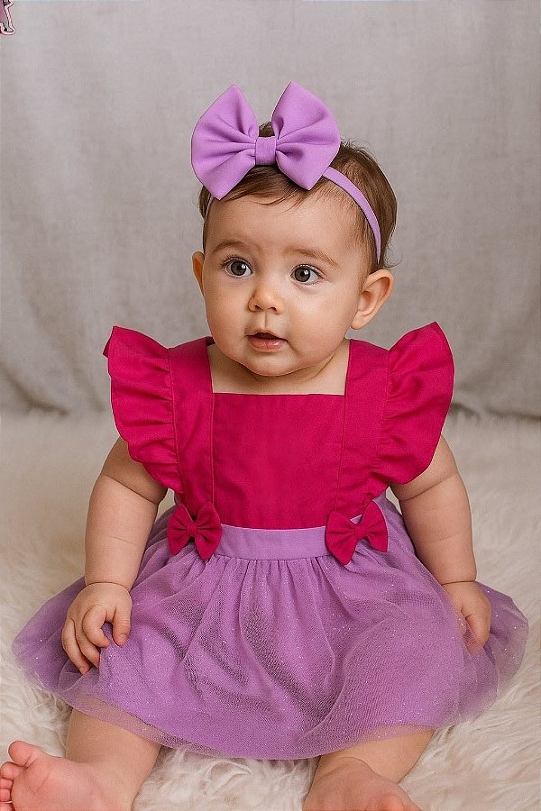 - Jardineira Boo Mostro S/A com Tule