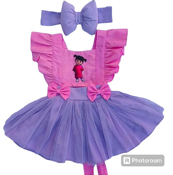 - Jardineira Boo Mostro S/A com Tule