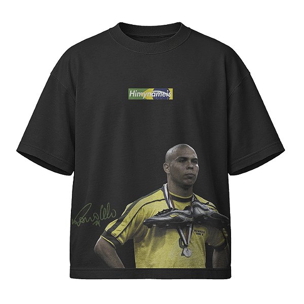 Camiseta Oversized Algodão — BRASIL 98 BOX LOGO