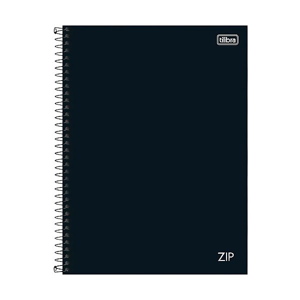 Caderno Universitário de 10 Matérias e 160 Folhas Tilibra Zip Preto