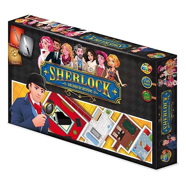 Brinquedo Tabuleiro Sherlock Detetive - Loja Real Mania