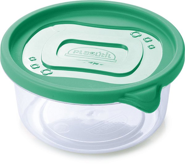 Pote de Plástico Redondo Clic 650 ML - Plasutil