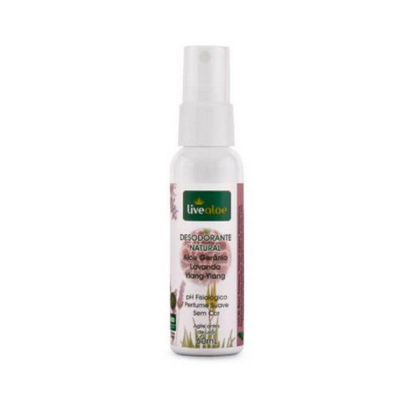 Desodorante Natural de Aloe e Gerânio 60ml – Livealoe