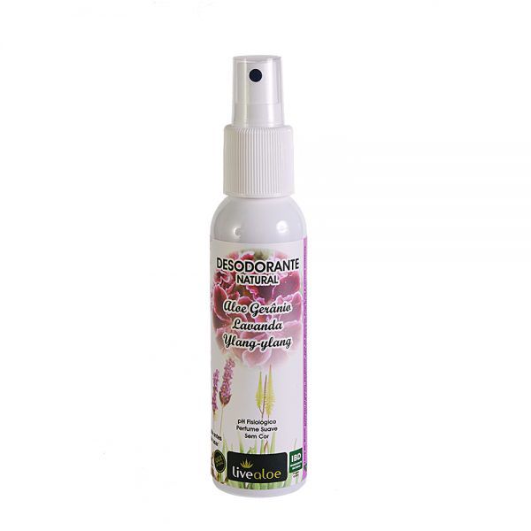 Desodorante Natural Aloe Gerânio 120 ml - LiveAloe