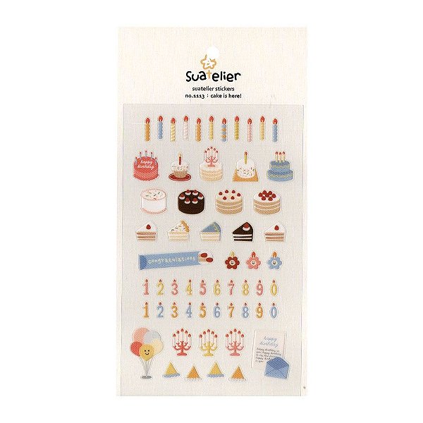 Adesivo Divertido Transparente - Cake Is Here!