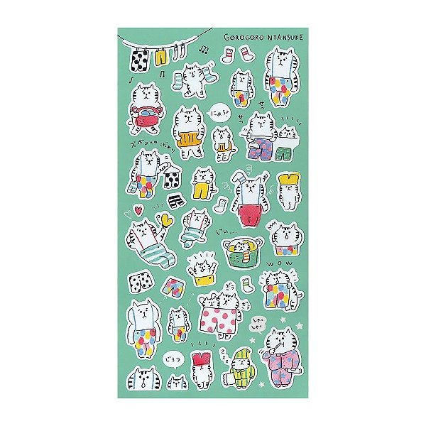 Adesivo Divertido Papel - Gorogoro Nyansuke MW Seals