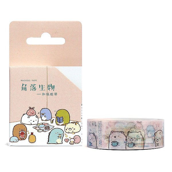 Fita Decorativa Washi Tape - Sumikko Gurashi Quarto