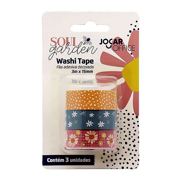 Kit de 3 Washi Tapes Soul Garden Floral