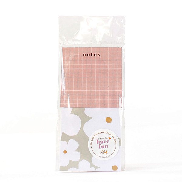 Kit com 2 Blocos de Anotação - Notes