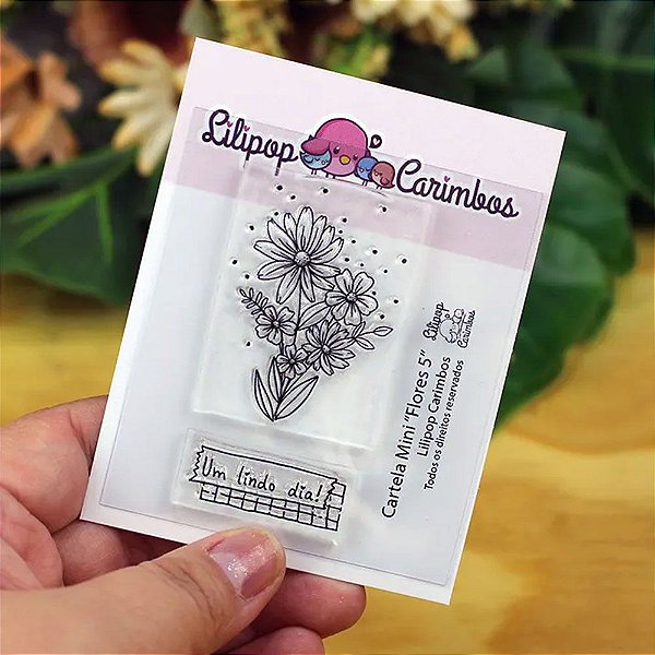 Kit de Carimbos Mini Flores 5 - Lillipop