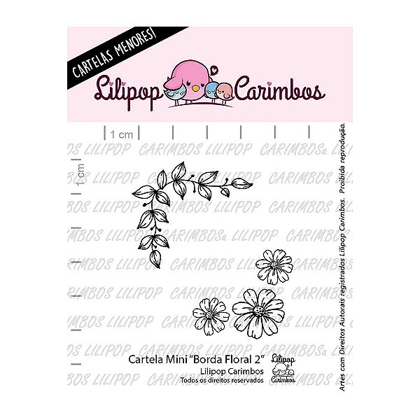 Kit de Carimbos Borda Floral 2 - Lillipop