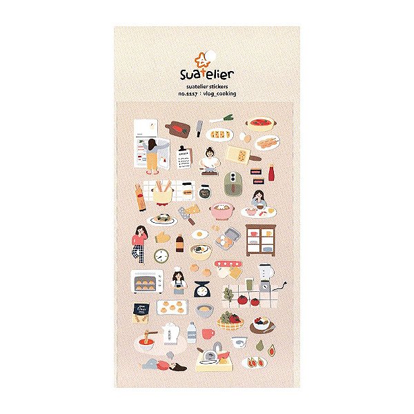 Adesivo Decorativo De Papel Suatelier vlog_cooking