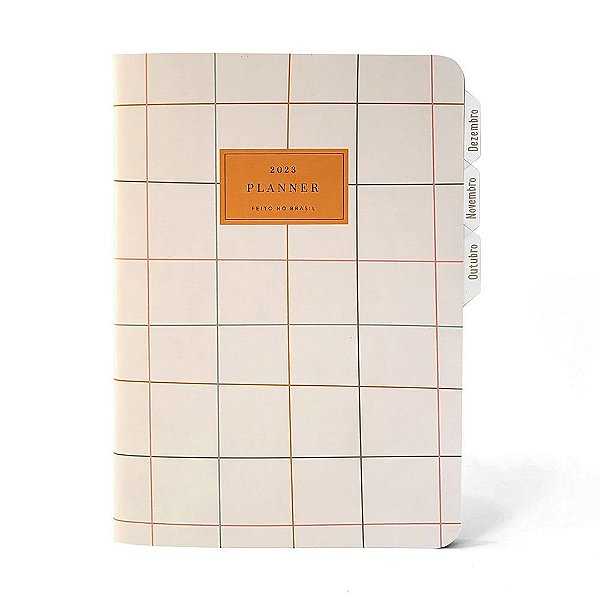 Planner Datado 4º Trimestre 2023 Estampado Para Planner A.Craft Tamanho Padrão