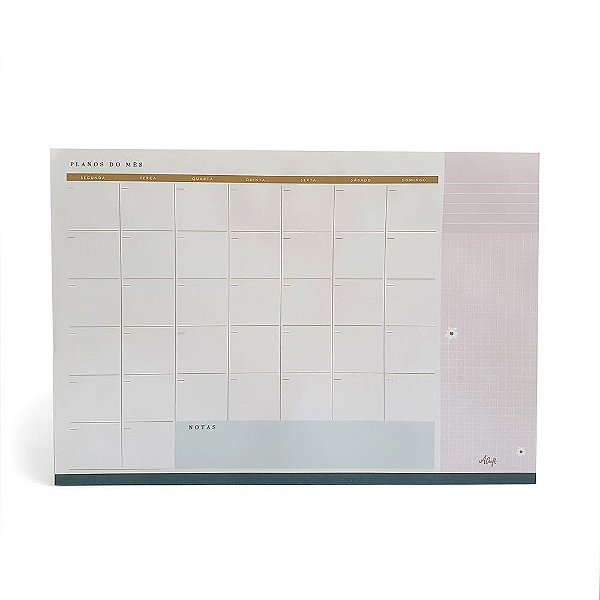Planner de Mesa Bloco Mensal 50 Folhas A4 90g A.Craft