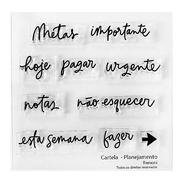 Kit de Carimbos Planejamento Rê Moni - Lilipop