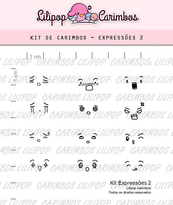Kit de Carimbos Expressões 2 - Lilipop