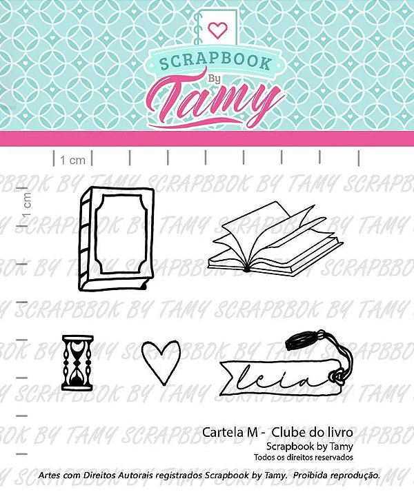 Kit de Carimbos M Clube do Livro Scrapbook by Tamy - Lilipop