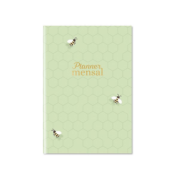 Mini Planner Mensal Abelhinha - Cartões Gigantes