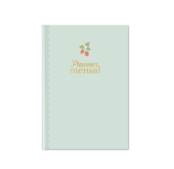 Mini Planner Mensal Morango - Cartões Gigantes