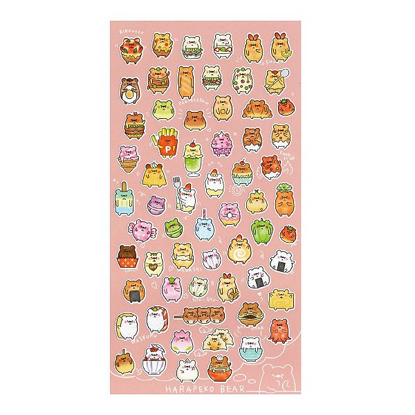 Adesivo Decorativo de Papel Harapeko Bear MW Seals