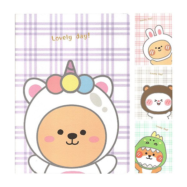 Caderno Brochura Pautado B5 Fantasia Animais