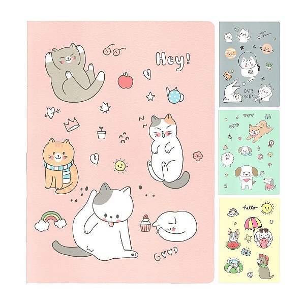 Caderno Brochura Pautado B5 Bichinhos